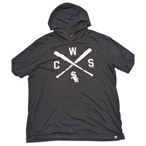 Chicago White Sox Shirt Womens Plus 2X 18 20 Graphic Logo‎ Hooded T-shirt Top